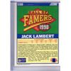 Image 2 : Jack Lambert 1990 Score Hall of Famer Insert Card number 598