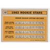 Image 2 : Kostro, Ruiz 1963 Rookie Stars 1963 Topps Card number 407