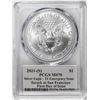 Image 2 : 2021-(S) Ty. 1 $1 American Silver Eagle Coin PCGS MS70 Cleveland Signature FDOI