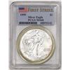 Image 1 : 1999 $1 American Silver Eagle Coin PCGS MS68 First Strike