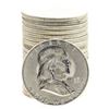 Image 1 : Roll of (20) Brilliant Uncirculated 1955 Franklin Half Dollar Coins