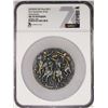 Image 1 : 2022MW Niue $12 Four Horsemen of the Apocalypse 5oz Silver Gilt Coin NGC MS70 Antiqued