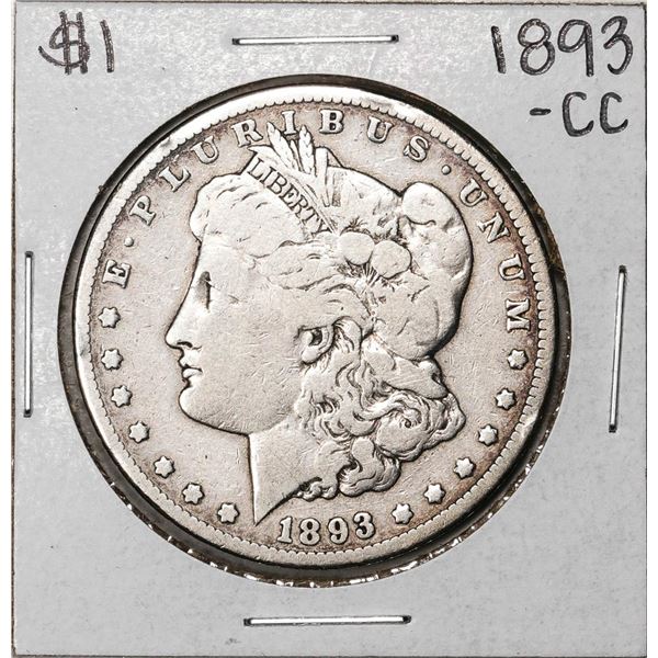 1893-CC $1 Morgan Silver Dollar Coin