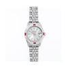 Image 2 : Rolex Ladies Stainless Steel Ruby and Diamond Datejust Wristwatch