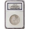 Image 1 : 1858 SS Republic Seated Liberty Half Dollar Coin NGC Shipwreck Effect