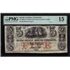 Image 1 : 1850s-61 $5 Bank of the State of South Carolina Obsolete Note PMG Choice Fine 15