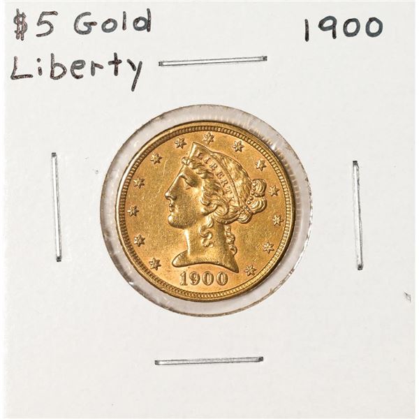 1900 $5 Liberty Head Half Eagle Gold Coin