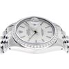 Image 8 : Rolex Mens Stainless Steel Silver Index Diamond Datejust Wristwatch