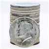 Image 1 : Roll of (20) Brilliant Uncirculated 1964 Kennedy Half Dollar Coins