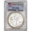 Image 1 : 1999 $1 American Silver Eagle Coin PCGS MS68 First Strike