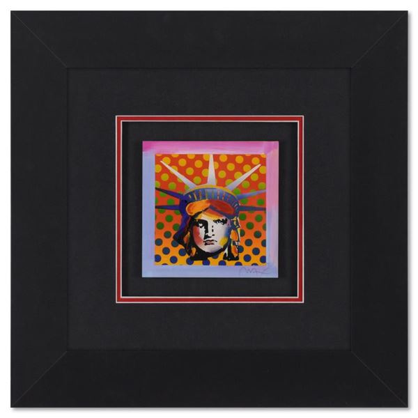 Peter Max "Liberty Head" Limited Edition Lithograph on Paper