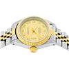 Image 3 : Rolex Ladies Two Tone Champagne Roman Datejust Wristwatch
