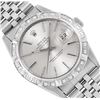 Image 1 : Rolex Mens Stainless Steel Silver Index Diamond Datejust Wristwatch With Rolex Box