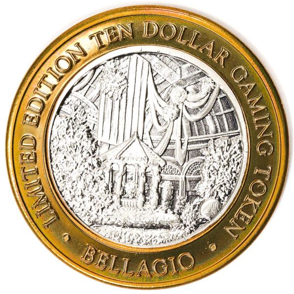 .999 Silver Bellagio Las Vegas, Nevada $10 Casino Limited Edition Gaming Token