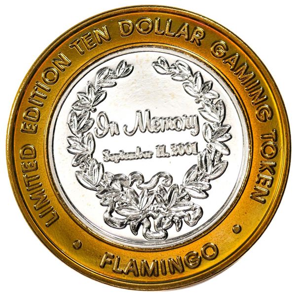 .999 Silver Flamingo Las Vegas Nevada $10 Casino Limited Edition Gaming Token