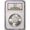 Image 1 : 1886 $1 Morgan Silver Dollar Coin NGC MS65