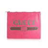 Gucci Hot Pink Leather Portfolio Clutch