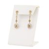 Image 4 : 2.98 ctw Diamond 14K White and Yellow Gold Earrings
