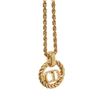 Image 4 : Christian Dior Gold-tone CD Pendant Charm Necklace