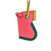 Image 6 : Hermes Pink Multicolor Leather Camail Bag Charm