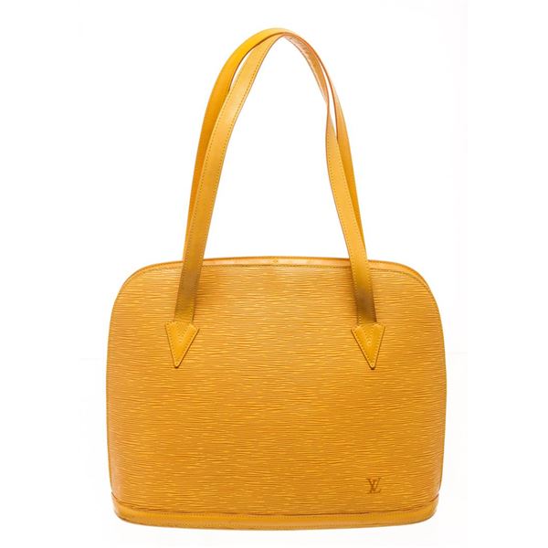 Louis Vuitton Yellow Epi Leather Lussac Shoulder Bag