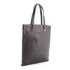 Image 1 : Bvlgari Flat Tote Embosssed Leather Tall Black