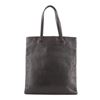 Image 2 : Bvlgari Flat Tote Embosssed Leather Tall Black