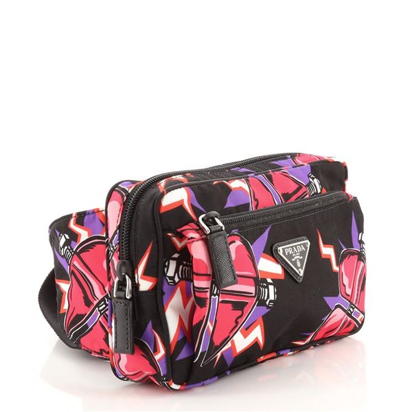 Prada Frankenstein Belt Bag Printed Tessuto