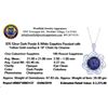 Image 3 : 63.46 ctw Purple Sapphire and 4.37 ctw White Sapphire Pendant