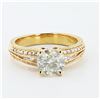Image 1 : 1.67 ctw CENTER Diamond 18K Yellow Gold Ring (2.00 ctw Diamonds)