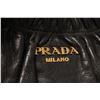 Image 5 : Prada Black Soft Calfskin Leather Gathered Shoulder Bag