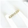 Image 3 : Vintage Classic 14k Yellow Gold 0.35 ctw Round Prong Set Diamond Wedding Band Ri