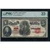 Image 1 : 1907 $5 Legal Tender Note PCGS 25