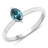 Image 1 : 14KT White Gold 0.45ctw Blue Diamond Ring