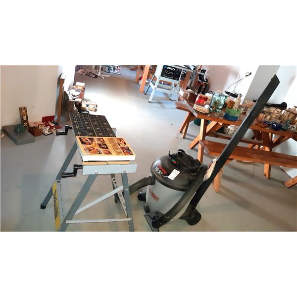 Shop Vac, Workmate Table A