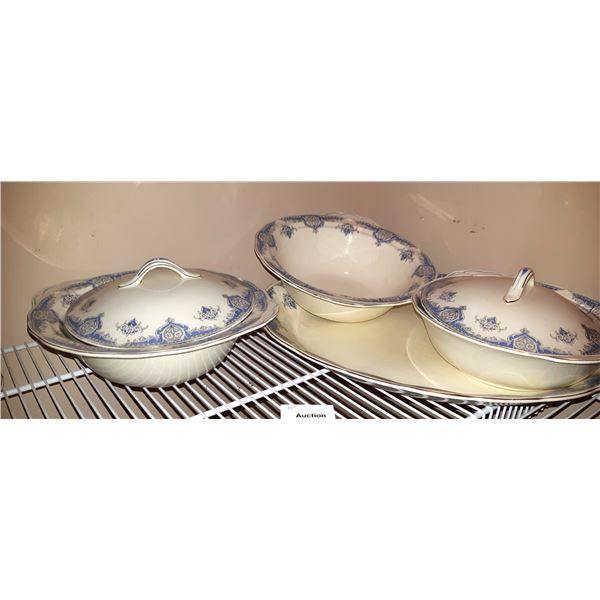 Cream petal Platter &Casseroles B