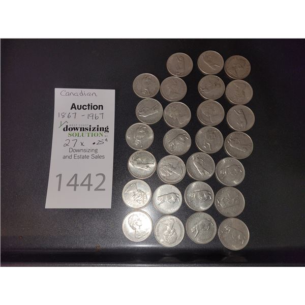 Canadian 1867-1967 Quarters A