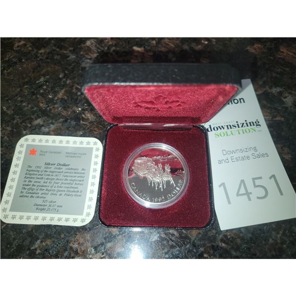 Canadian Sterling Silver Dollar A