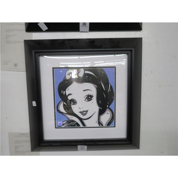 Snow White Lithograph Signed Allison Lefcort - 10 x 10