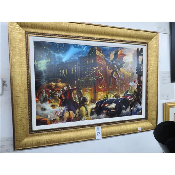 Thomas Kinkade Studio Gotham Oil On Canvas - 24 x 30