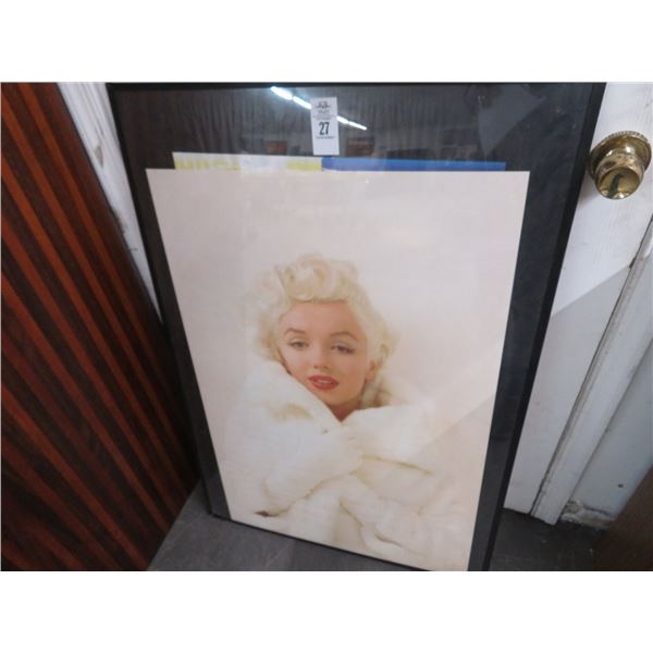 Framed Marilyn Monroe Poster