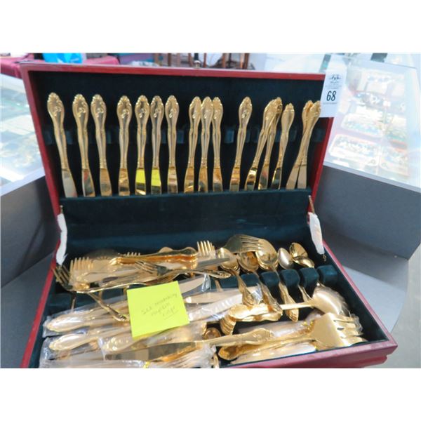 Goldplated Utensil Set w/Box