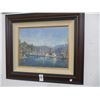 Image 1 : Framed Kinkade Newport Harbor Print w/COA - 24 x 30