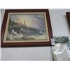 Image 1 : Kinkade Print on Canvas Clearing Storms w/COA - 20 x 24