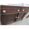 Image 4 : Antique Mahogany Marble Top Cabinet w/Mirrored Upper