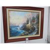 Image 1 : Kinkade Print On Board The Light Of Peace - 20 x 24