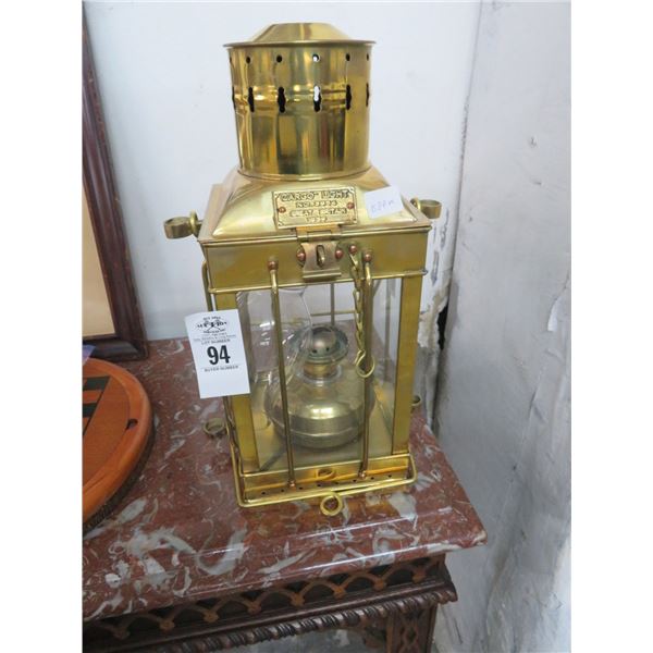 1939 Brass Cargo Light Lantern