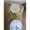 Image 2 : 4-Brass Porthole Style Clock/Barometer - 4 X $