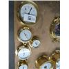 Image 1 : 5-Brass Porthole Style Clock/Barometer - 5 X $