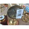 Image 2 : Pedestal Ships Wheel Clock, Barometers - 3